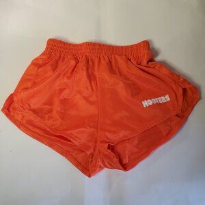 HOOTERS SILKY ORANGE UNIFORM SHORT SHORTS SIZE XXS